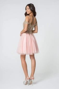 Elizabeth K - GS2808 Jeweled Gilt Appliqued A-Line Dress 30 Elizabeth K - GS2808 Jeweled Gilt Appliqued A-Line Dress