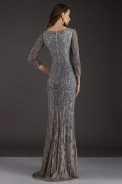 Feriani Couture - 18004 Embellished V-neck Sheath Dress