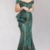 Feriani Couture 18213 - Ruffled Side Mermaid Dress
