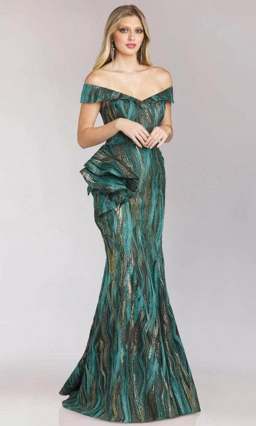 Feriani Couture 18213 - Ruffled Side Mermaid Dress