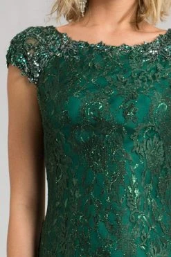 Feriani Couture - 18389S Beaded Floral Sheath Dress