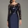 Feriani Couture - 18474 Sequined Sheer Short Dress 1 Feriani Couture - 18474 Sequined Sheer Short Dress