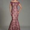 Feriani Couture - 18513 Off Shoulder Lace Floral Mermaid Gown 1 Feriani Couture - 18513 Off Shoulder Lace Floral Mermaid Gown