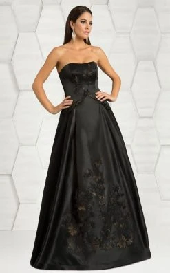 Feriani Couture - 18539 Stunning Strapless Evening Gown