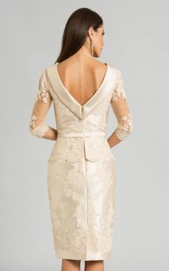 Feriani Couture - 18557 Lace Bateau Sheath Dress