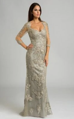 Feriani Couture - 18571 Sheer Lace Evening Gown