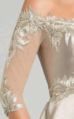 Feriani Couture - 18574 Beaded Off-Shoulder Trumpet Dress