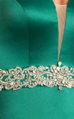 Feriani Couture - 18582 Ruffled Deep V-Neck Mermaid Dress 9 Feriani Couture - 18582 Ruffled Deep V-Neck Mermaid Dress