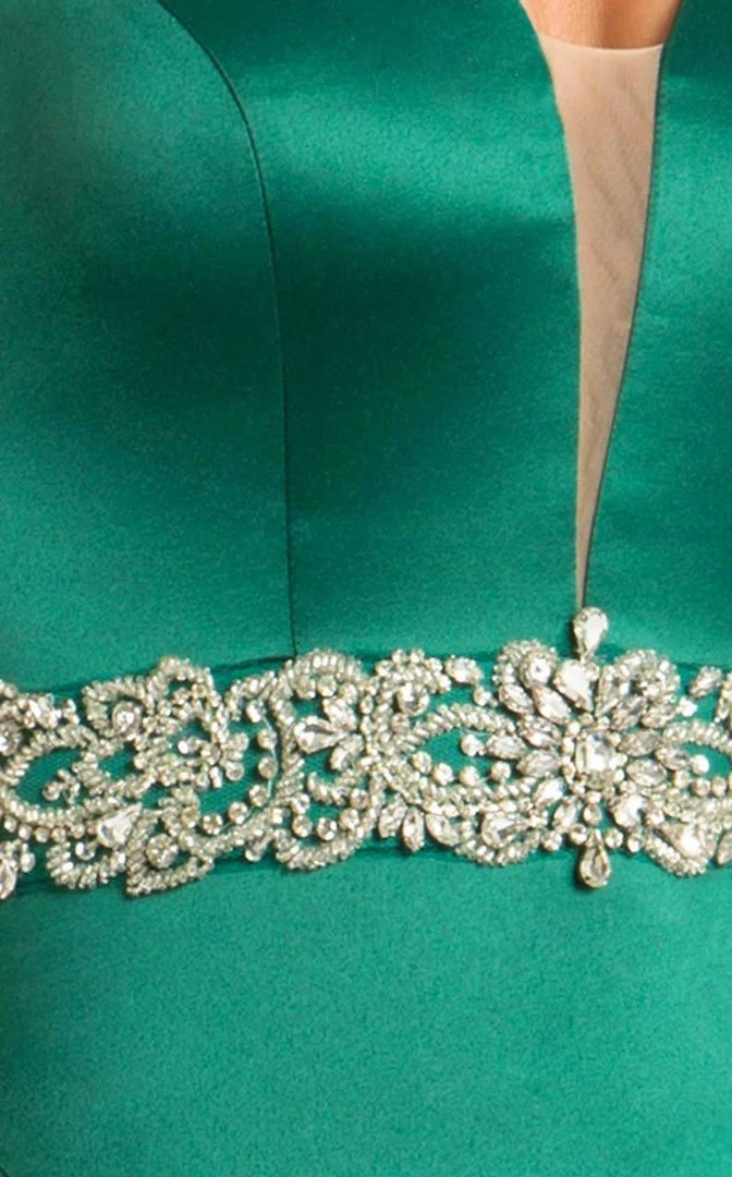 Feriani Couture - 18582 Ruffled Deep V-Neck Mermaid Dress 6 Feriani Couture - 18582 Ruffled Deep V-Neck Mermaid Dress