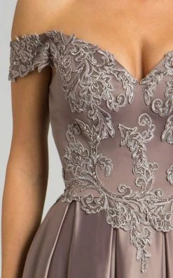 Feriani Couture - 18585 Laced Off Shoulder A-Line Gown