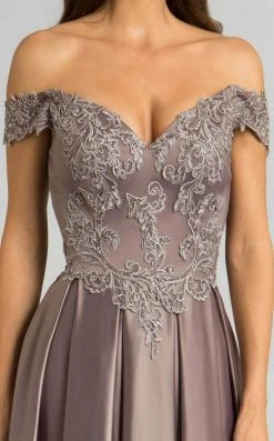 Feriani Couture - 18585 Laced Off Shoulder A-Line Gown