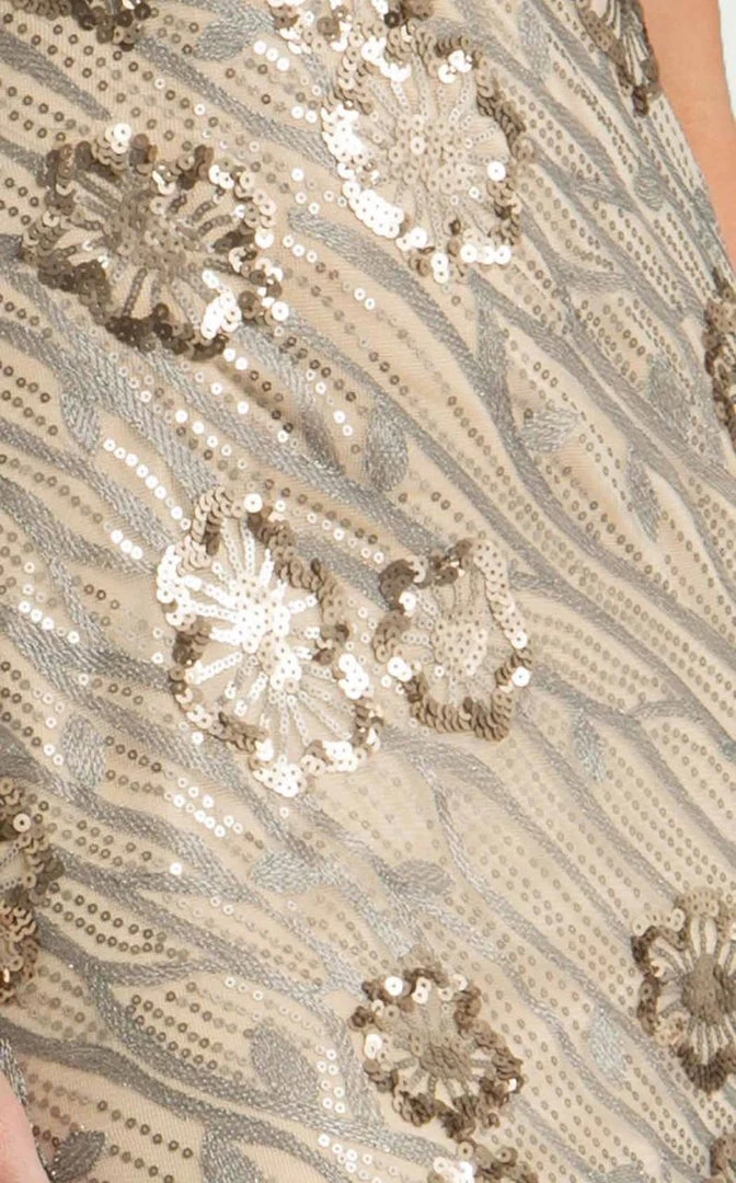 Feriani Couture - 18600 Cowl Sequined Mermaid Gown 5 Feriani Couture - 18600 Cowl Sequined Mermaid Gown