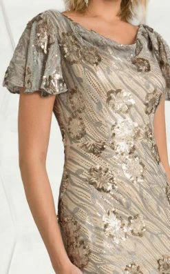 Feriani Couture - 18600 Cowl Sequined Mermaid Gown 6 Feriani Couture - 18600 Cowl Sequined Mermaid Gown