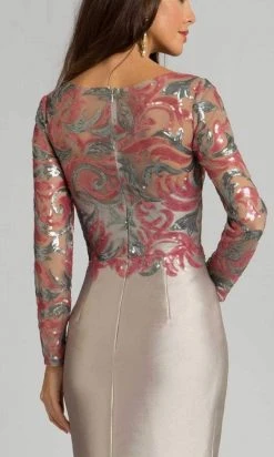 Feriani Couture - 18606 Embellished Bateau Neck Mermaid Dress