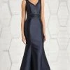 Feriani Couture - 18611 Embellished V-neck Mermaid Dress 1 Feriani Couture - 18611 Embellished V-neck Mermaid Dress