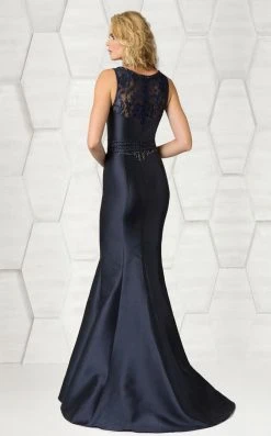 Feriani Couture - 18611 Embellished V-neck Mermaid Dress 7 Feriani Couture - 18611 Embellished V-neck Mermaid Dress