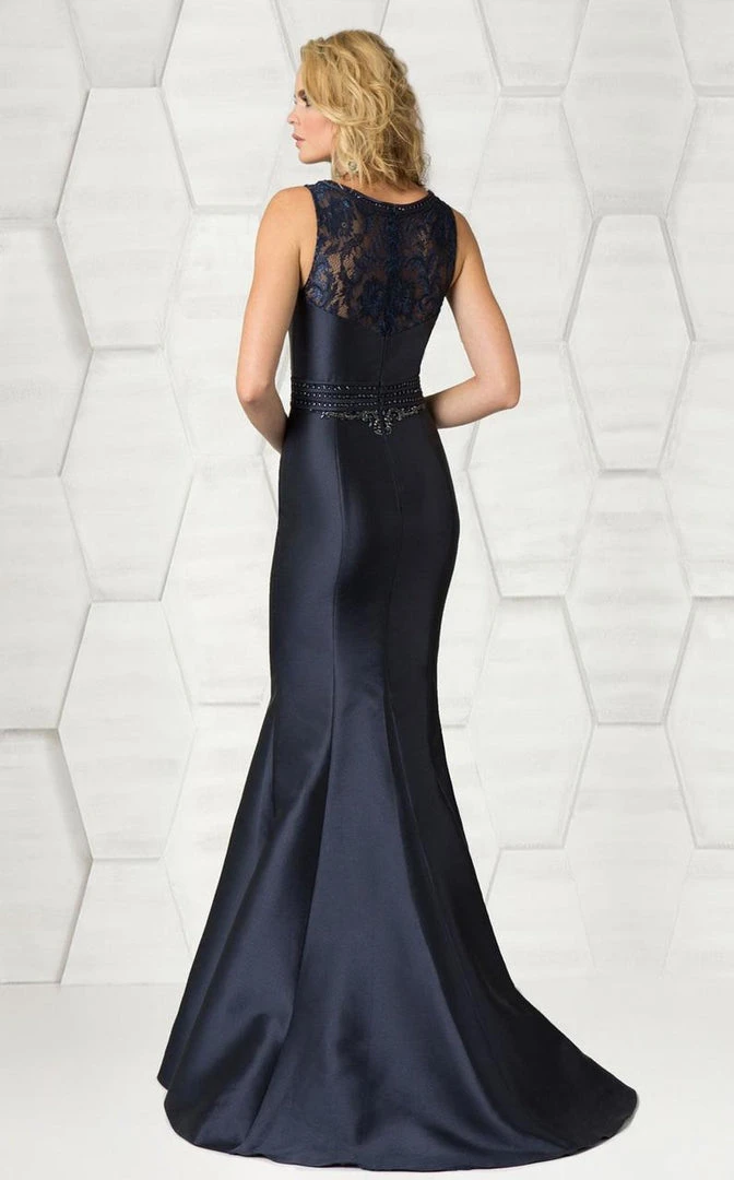 Feriani Couture - 18611 Embellished V-neck Mermaid Dress 4 Feriani Couture - 18611 Embellished V-neck Mermaid Dress