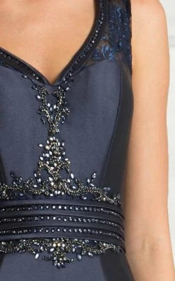 Feriani Couture - 18611 Embellished V-neck Mermaid Dress 9 Feriani Couture - 18611 Embellished V-neck Mermaid Dress