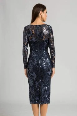 Feriani Couture - 18613 Embroidered Bateau Sheath Dress