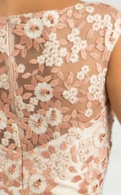 Feriani Couture - 18618 Sheer Floral Embellished Gown