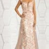 Feriani Couture - 18618 Sheer Floral Embellished Gown 1 Feriani Couture - 18618 Sheer Floral Embellished Gown