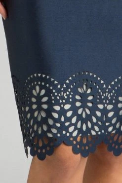 Feriani Couture - 18628 Two Tone Color V-neck Sheath Dress 9 Feriani Couture - 18628 Two Tone Color V-neck Sheath Dress