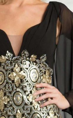 Feriani Couture - 18631 Amazing Cocktail Dress With Cape 7 Feriani Couture - 18631 Amazing Cocktail Dress With Cape