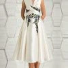 Feriani Couture - 18632 Floral Beaded A-line Dress