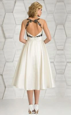 Feriani Couture - 18632 Floral Beaded A-line Dress