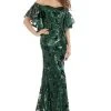 Feriani Couture - 18870 Sequin Embellished Off-Shoulder Dress 1 Feriani Couture - 18870 Sequin Embellished Off-Shoulder Dress