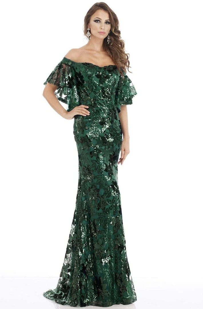 Feriani Couture - 18870 Sequin Embellished Off-Shoulder Dress 3 Feriani Couture - 18870 Sequin Embellished Off-Shoulder Dress
