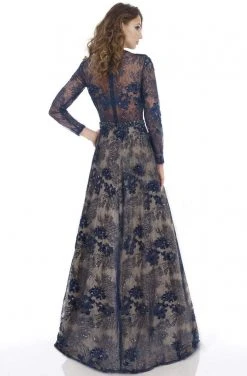 Feriani Couture - 18876 Embellished Illusion Jewel A-Line Dress