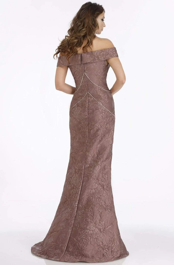Feriani Couture - 18879 Gilt-Ornate Floral Brocade Mermaid Gown 4 Feriani Couture - 18879 Gilt-Ornate Floral Brocade Mermaid Gown