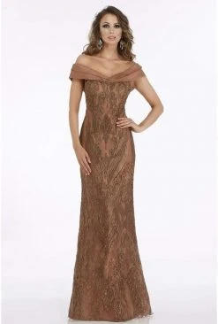 Feriani Couture - 18900 Embellished Off-Shoulder Sheath Dress