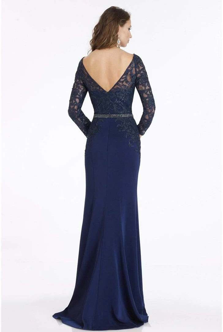 Feriani Couture - 18903 Embroidered Bateau Trumpet Dress 4 Feriani Couture - 18903 Embroidered Bateau Trumpet Dress