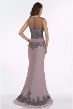 Feriani Couture - 18913 Floral Embroidered Sheer Bateau Mermaid Dress 6 Feriani Couture - 18913 Floral Embroidered Sheer Bateau Mermaid Dress