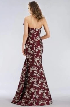 Feriani Couture - 18955 Embroidered Strapless Trumpet Gown