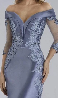 Feriani Couture - 18971 Embroidered Off-Shoulder Trumpet Dress