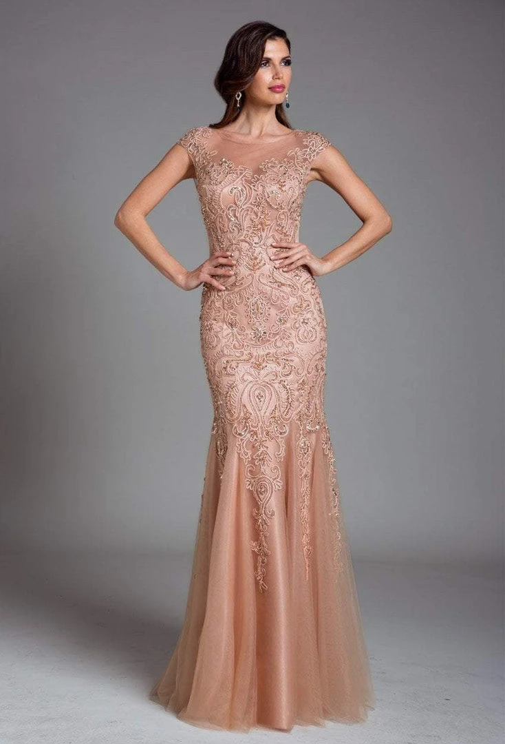 Feriani Couture - 26214 Beaded Illusion Trumpet Gown 3 Feriani Couture - 26214 Beaded Illusion Trumpet Gown