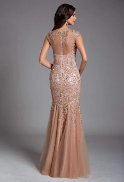 Feriani Couture - 26214 Beaded Illusion Trumpet Gown 6 Feriani Couture - 26214 Beaded Illusion Trumpet Gown