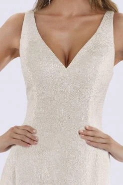 Feriani Couture - 26256 Sleeveless Deep V-neck Mermaid Gown 7 Feriani Couture - 26256 Sleeveless Deep V-neck Mermaid Gown