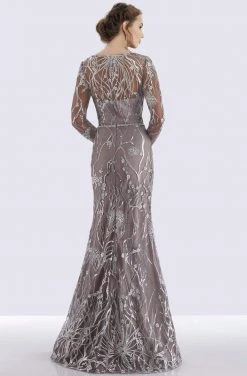 Feriani Couture - 26258 Illusion Long Sleeves Mermaid Dress 6 Feriani Couture - 26258 Illusion Long Sleeves Mermaid Dress