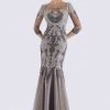 Feriani Couture - 26266 Quarter Length Sleeved Trumpet Gown 1 Feriani Couture - 26266 Quarter Length Sleeved Trumpet Gown