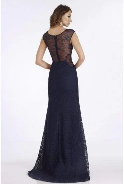 Feriani Couture - 26280 Cap Sleeve Illusion Jewel Lace Trumpet Gown