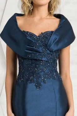 Feriani Couture - Lace Ornate Sweetheart Off-Shoulder Dress 18578SH - 1 Pc Teal In Size 20 Available 8 Feriani Couture - Lace Ornate Sweetheart Off-Shoulder Dress 18578SH - 1 Pc Teal In Size 20 Available