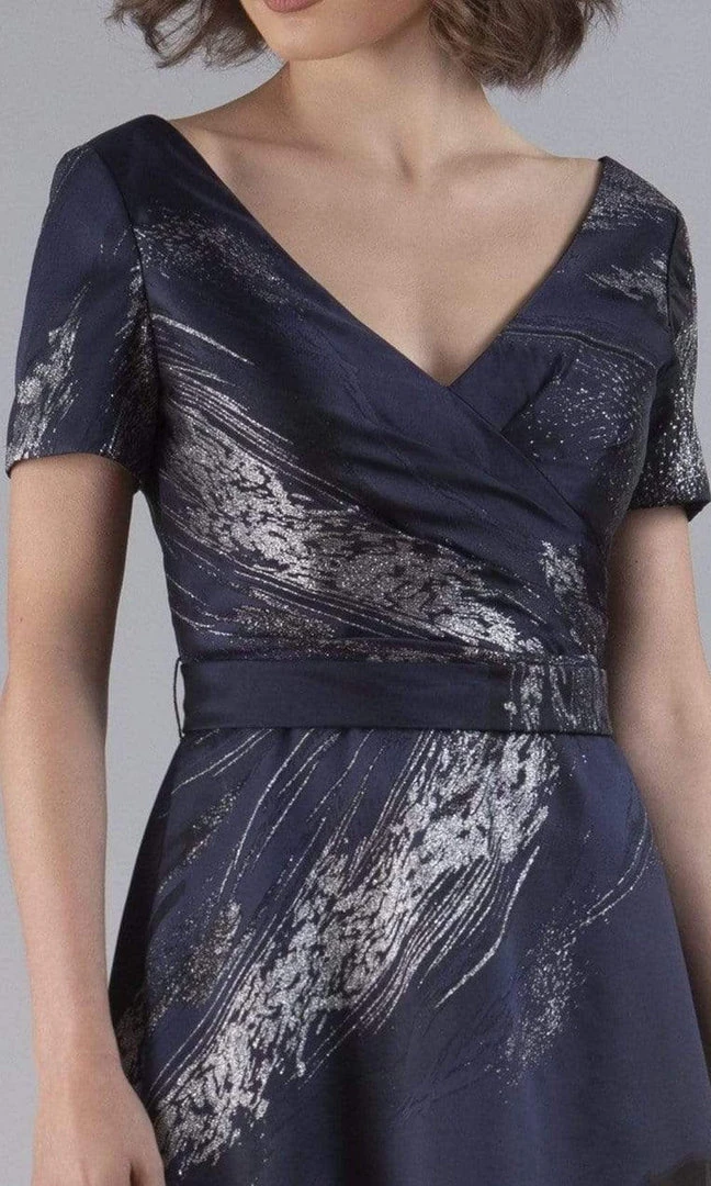 Gia Franco - 12050 Short Sleeve Printed A-line Dress 5 Gia Franco - 12050 Short Sleeve Printed A-line Dress