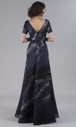 Gia Franco - 12050 Short Sleeve Printed A-line Dress 6 Gia Franco - 12050 Short Sleeve Printed A-line Dress