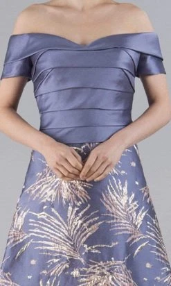 Gia Franco - 12104 Pleated Bod Embellished A-LINE GOWN