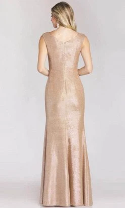 Gia Franco 12207 - V-Neck Bow Accent Evening Gown