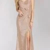 Gia Franco 12207 - V-Neck Bow Accent Evening Gown